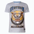 Muay Thai T-shirt MATNAK Sua Gray face MATNAK Sua grey Muay Thai T-shirt with Sak Yant tiger face