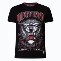 MATNAK Sua Muay Thai T-shirt, Black Gray front MATNAK Sua Muay Thai T-shirt, black and grey with tiger Sak Yant face